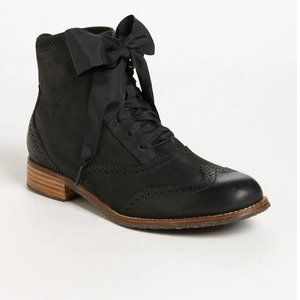 Sebago Black Claremont Lace Up Leather Boots